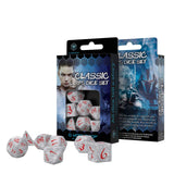 Q-Workshop Classic RPG Pearl Red 7 Piece Dice Set - Radar Toys
