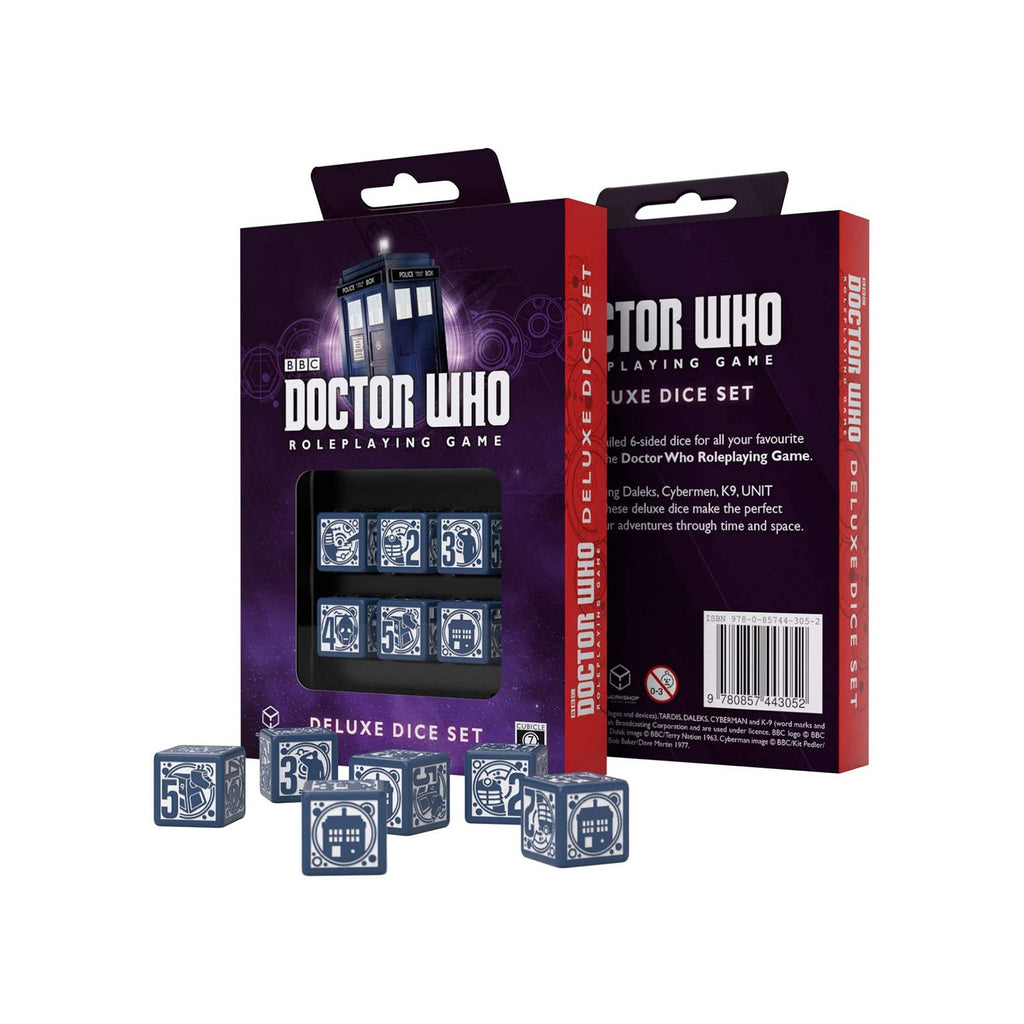Q-Workshop Doctor Who Roleplaying 6D6 Dice Set