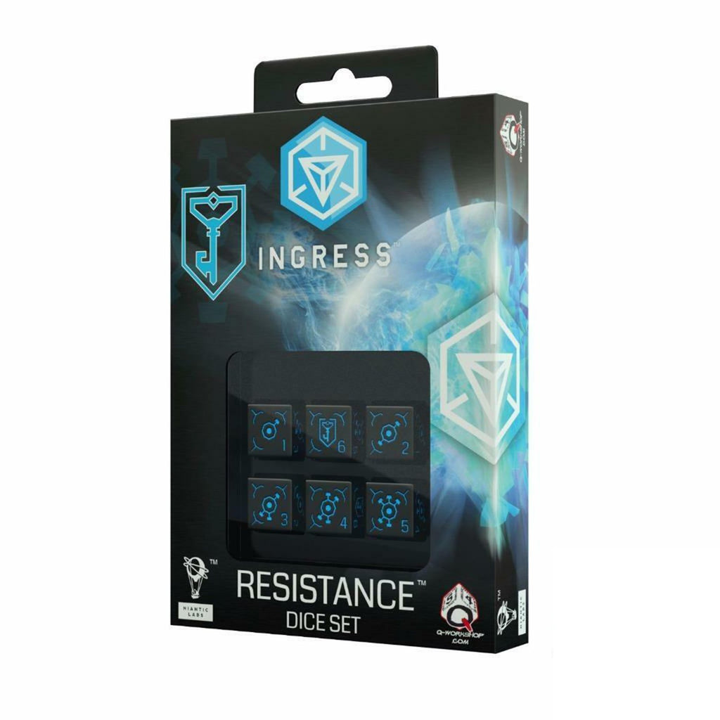 Q-Workshop Ingress Enlightened Roleplaying 6D6 Dice Set - Radar Toys