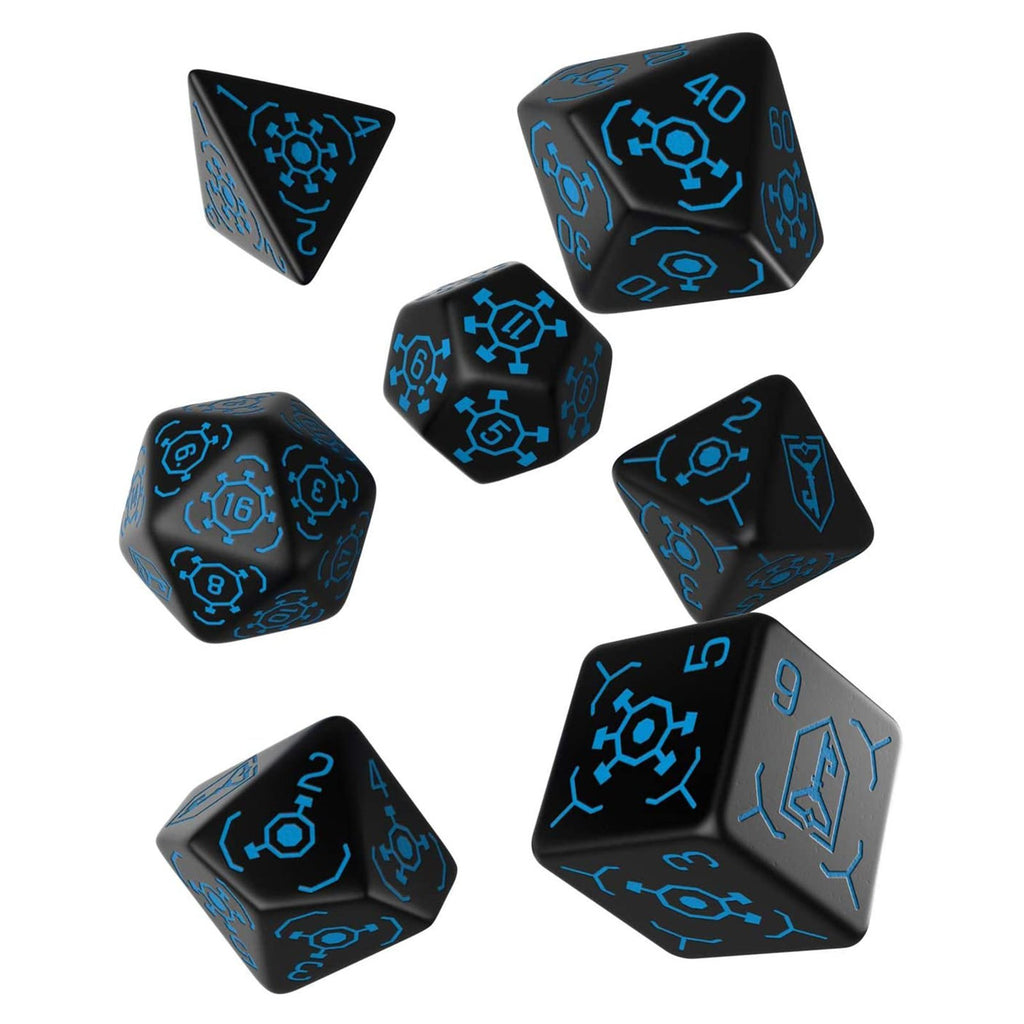 Q-Workshop Ingress Resistance Roleplaying 7 Piece Dice Set