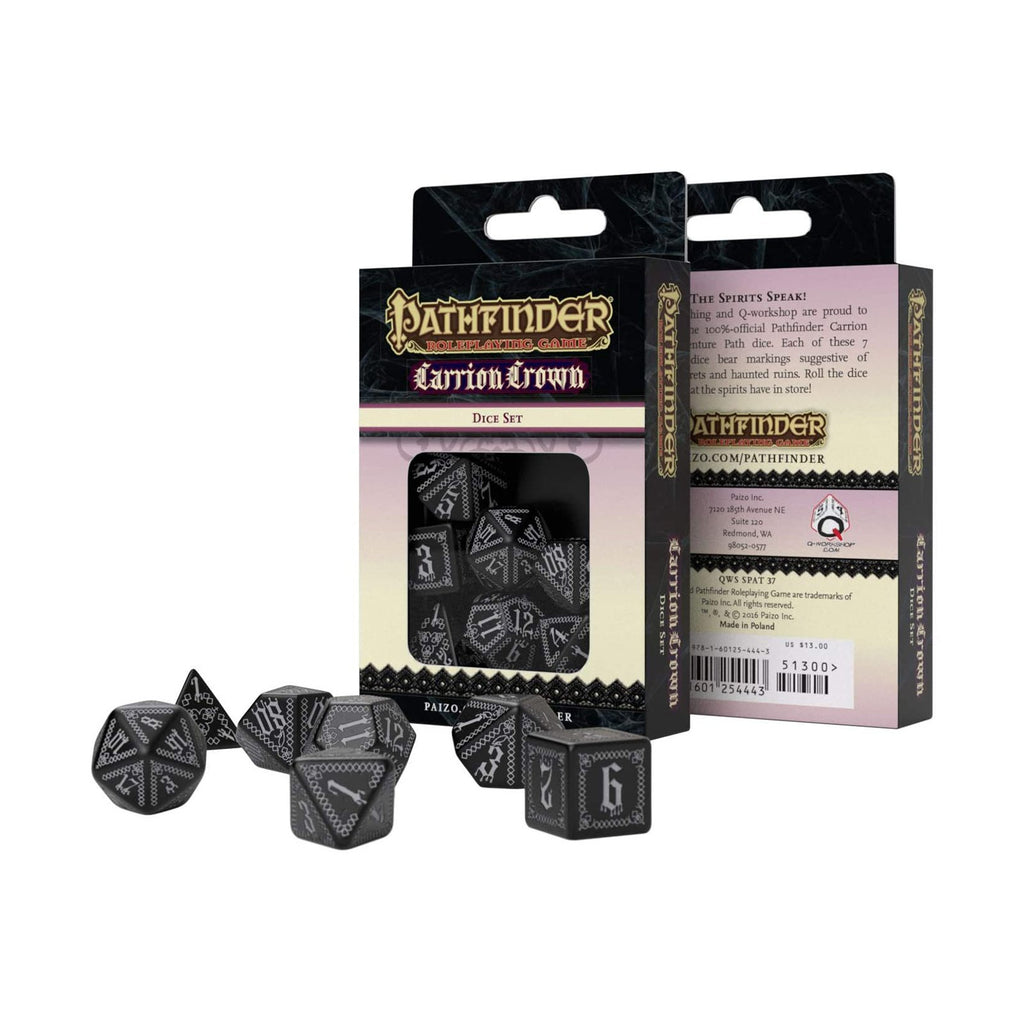 Q-Workshop Pathfinder Carrion Crown Roleplaying 7 Piece Dice Set