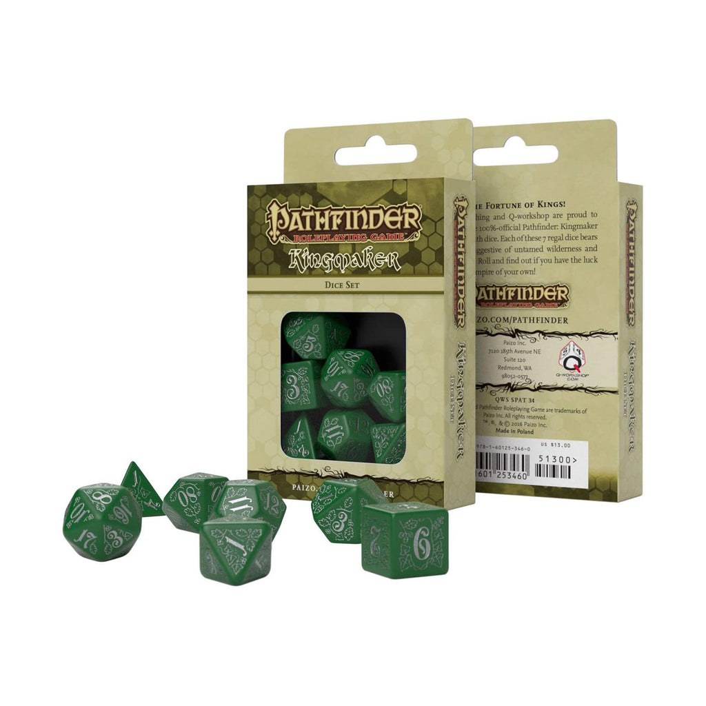 Q-Workshop Pathfinder Kingmaker Roleplaying 7 Piece Dice Set