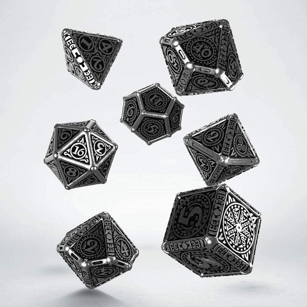 Q-Workshop Svetovid Metal Roleplaying 7 Piece Dice Set