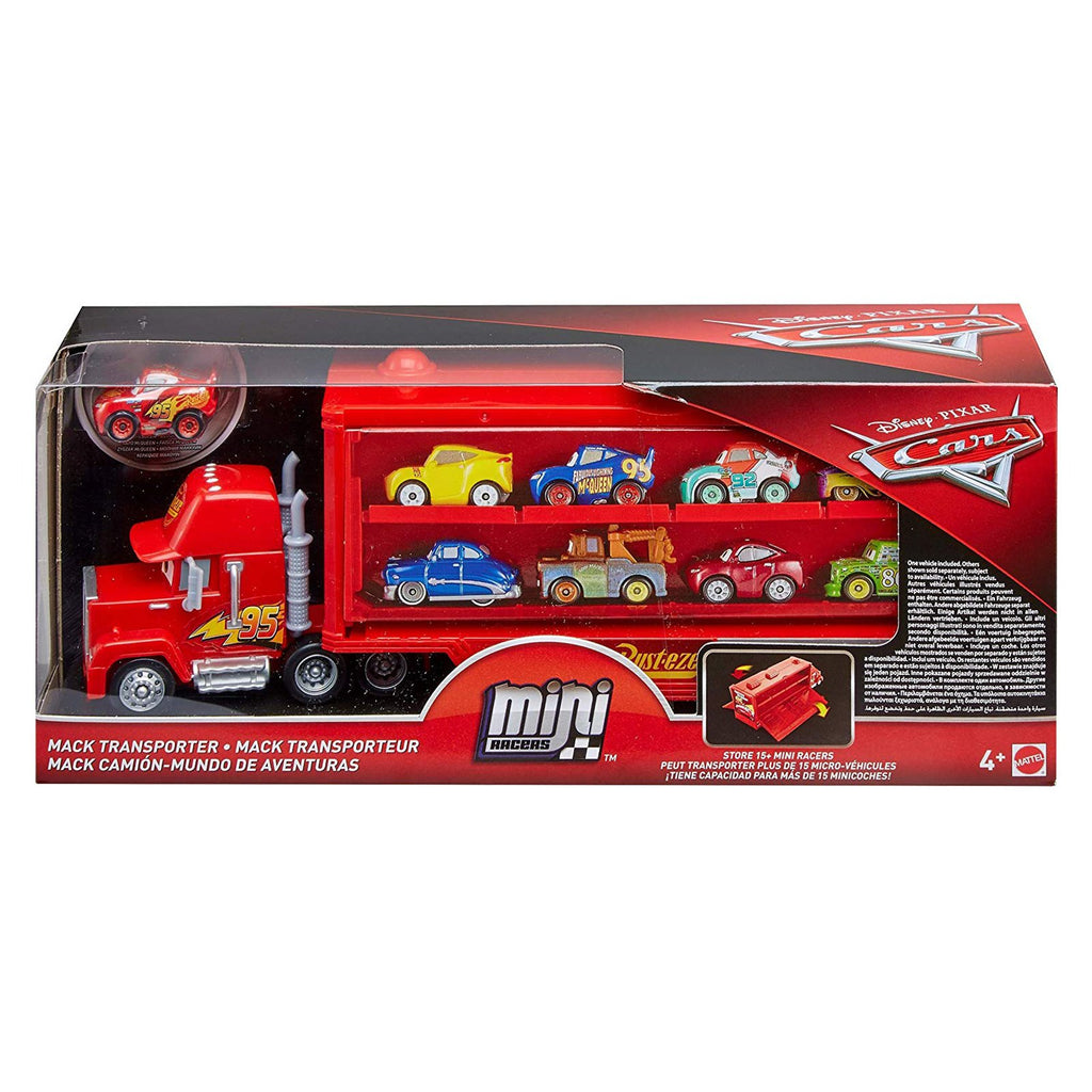 Disney Cars Mini Racers Mack Transporter Set