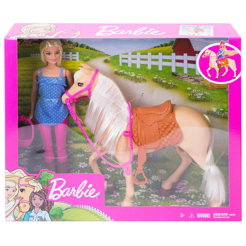 Barbie Doll With Horse Set