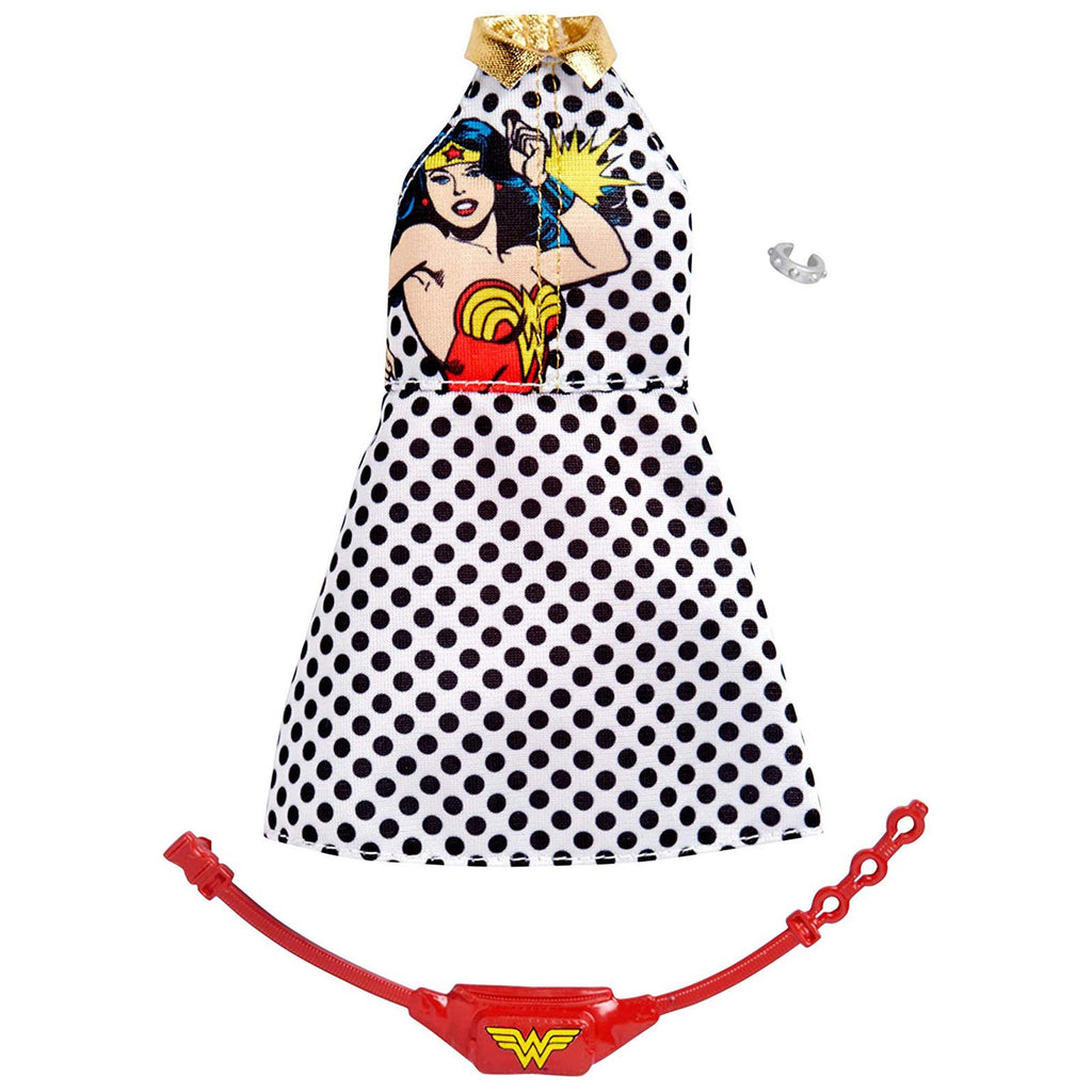 Barbie Wonder Woman Dress Outfit Accessory Set