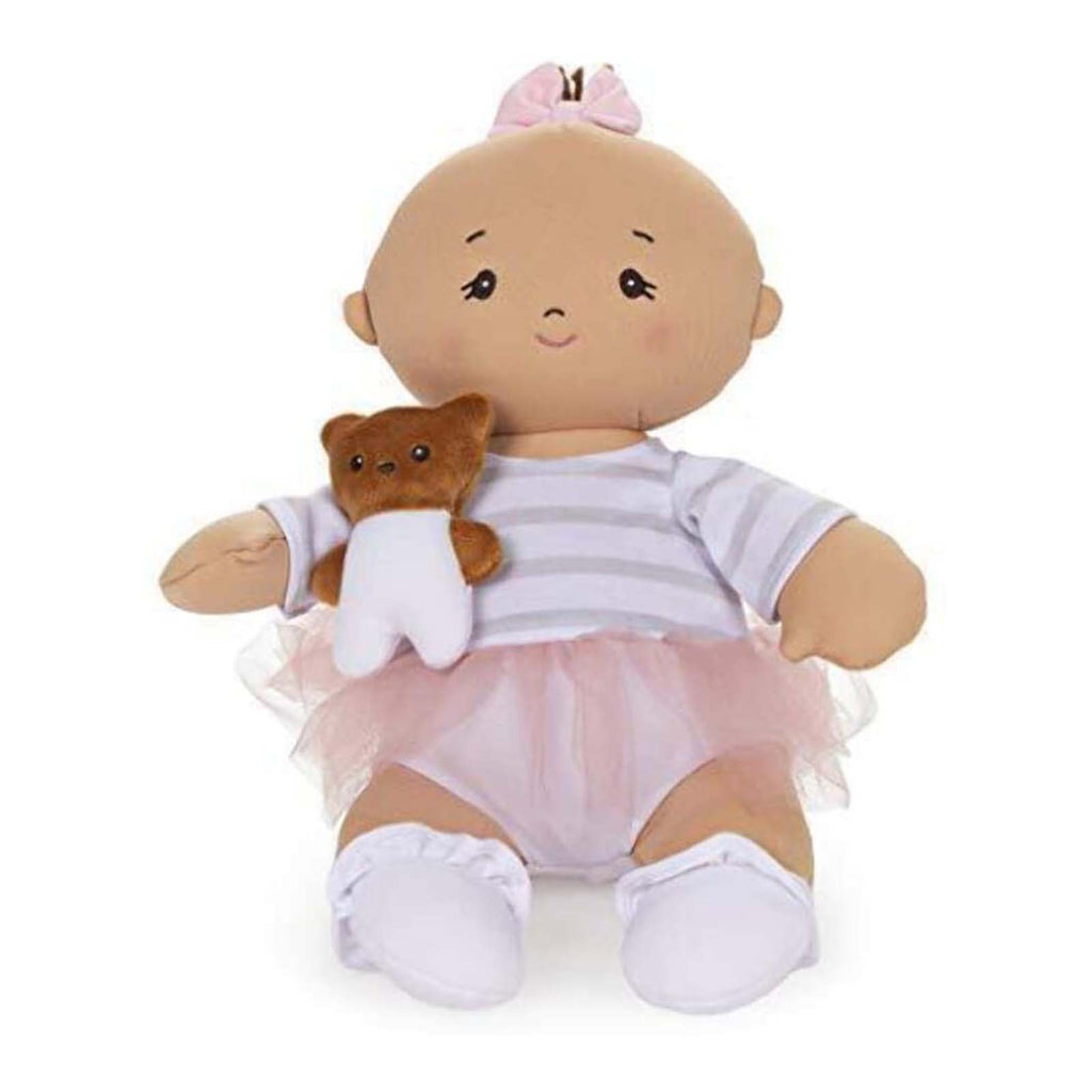 Gund Baby Doll With Teddy Bear 9 Inch Plush Figure