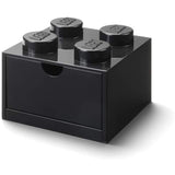 LEGO® Storage 4-Stud Desk Drawer Brick Black Storage Container - Radar Toys