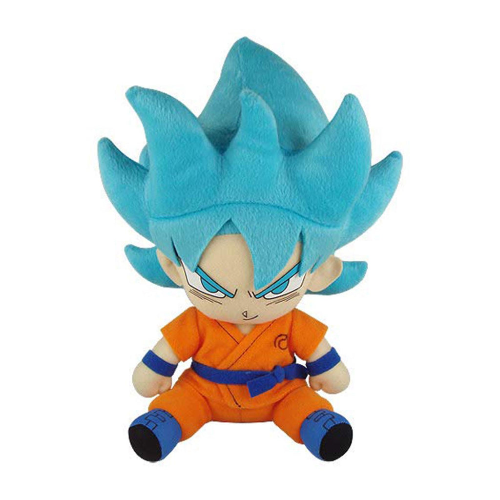 Dragon Ball Super SSGSS Goku Sitting Pose 7 Inch Plush Figure