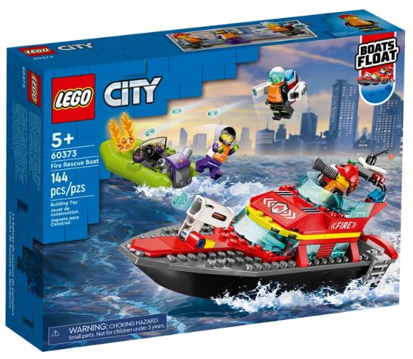 LEGO® City Fire Rescue Boat Building Set 60373