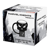 Bioworld Marvel Punisher Skull 20oz Sculpted Ceramic Mug - Radar Toys