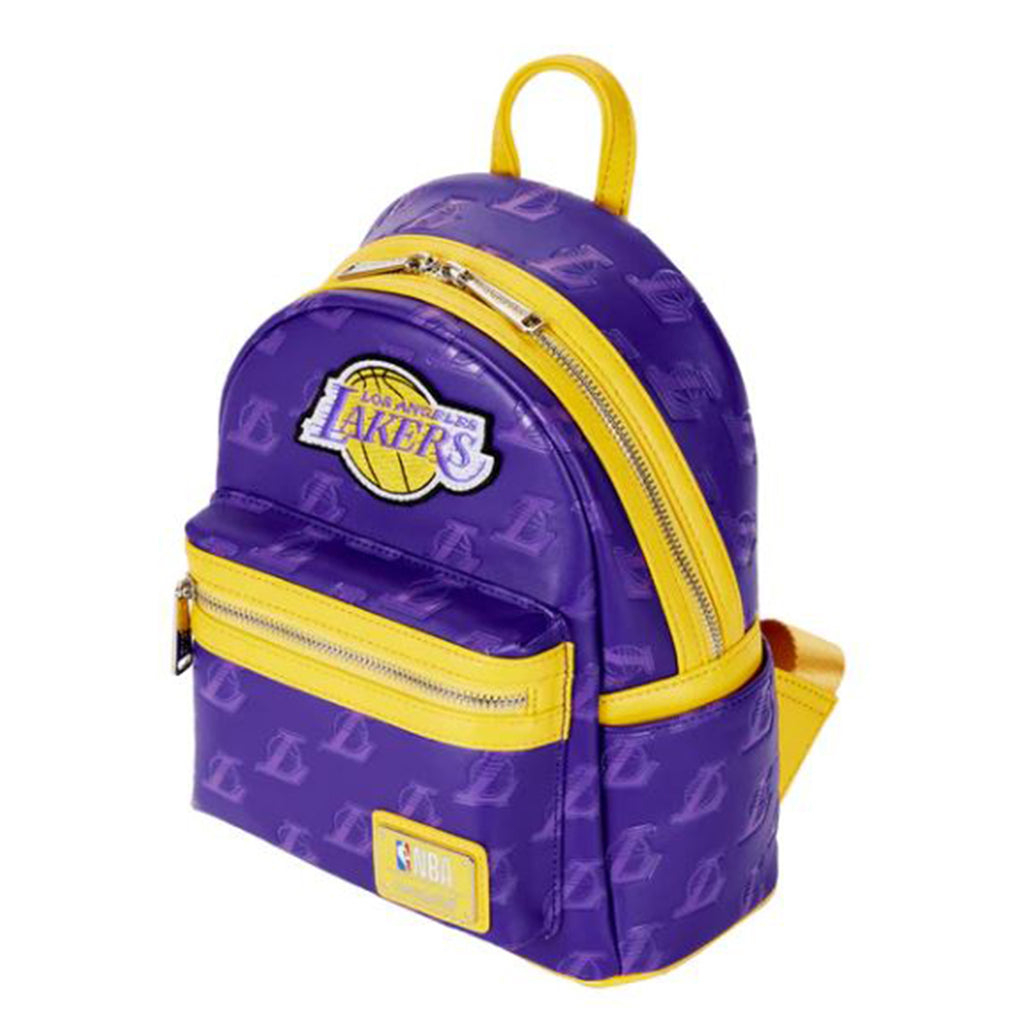 Loungefly NBA LA Lakers Debossed Logo Mini Backpack
