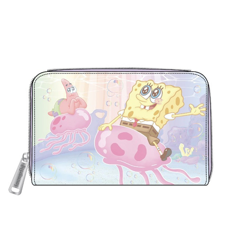 Loungefly Spongebob Pastel Jellyfishing Zip Around Wallet