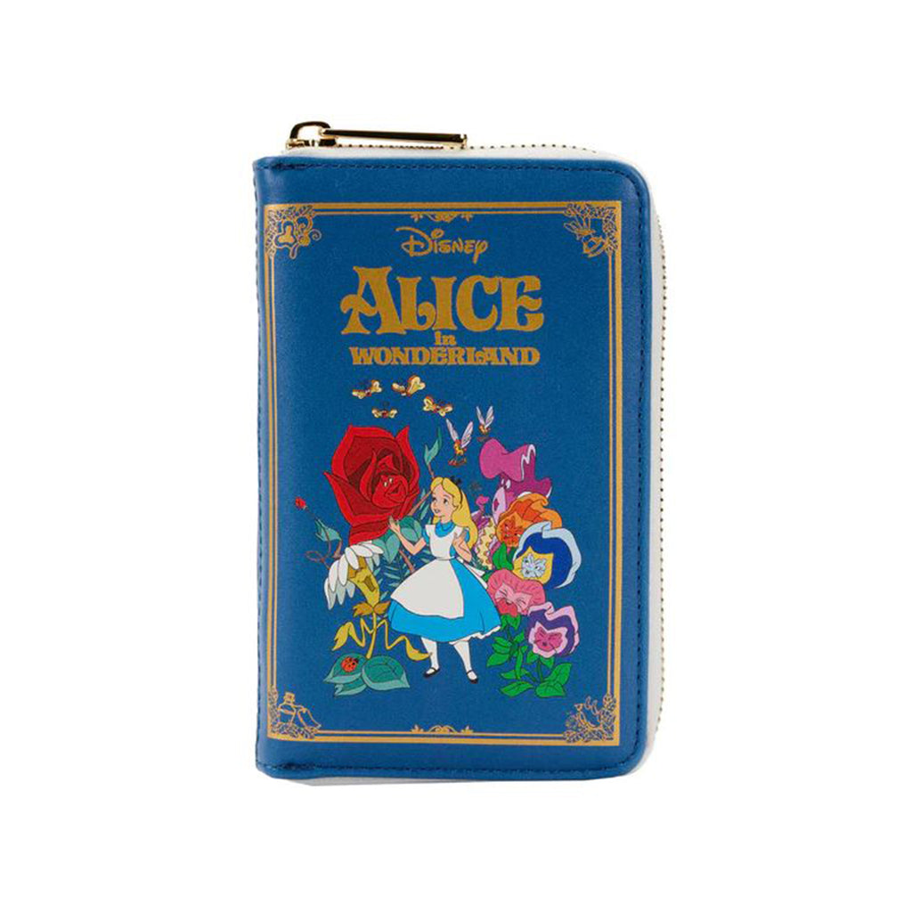 Loungefly Disney Alice In Wonderland Classic Book Zip Around Wallet