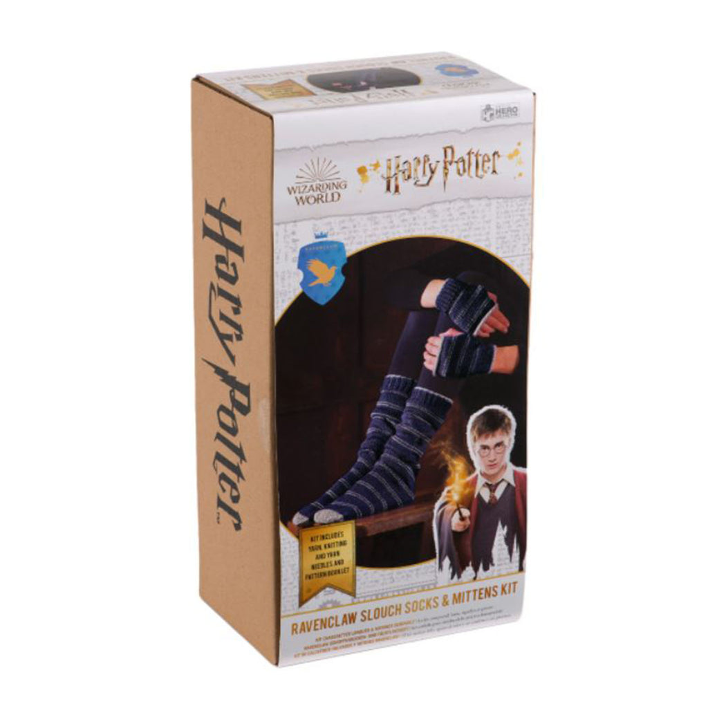Eaglemoss Harry Potter Hero Collector Ravenclaw Slouch Socks And Mittens Knit Kit