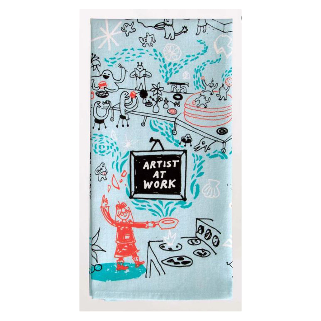 Blue Q Artist At Work Dish Towel