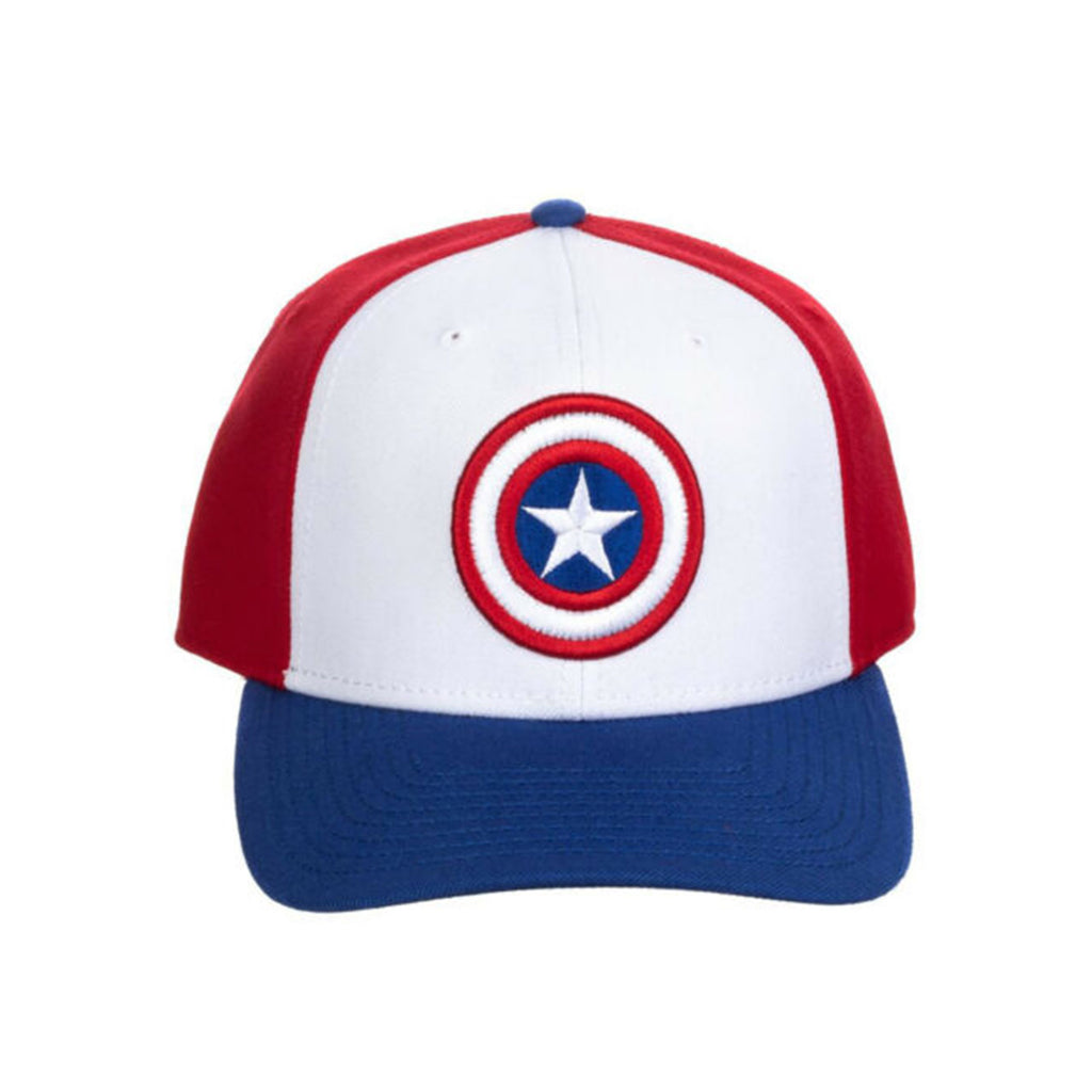 Bioworld Marvel Captain America Shield Precurve Snapback Hat