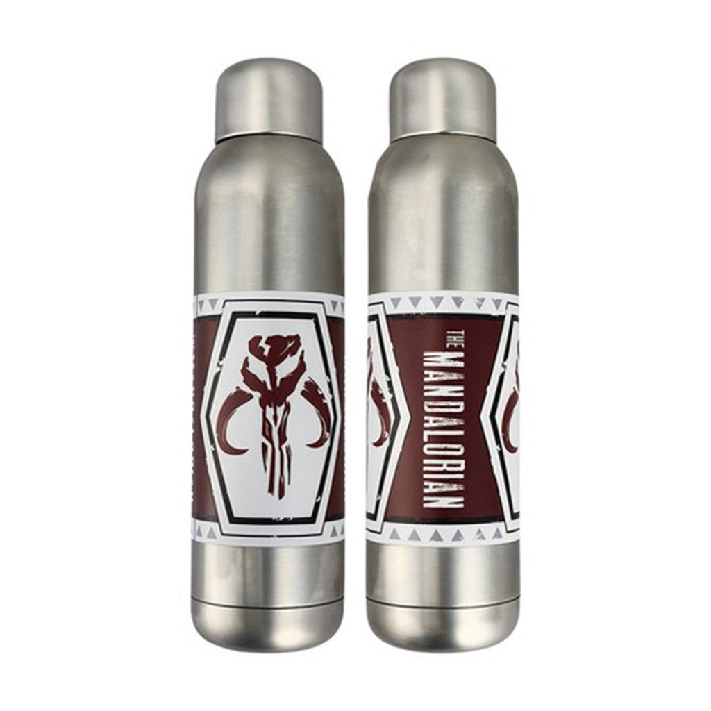 Bioworld Star Wars The Mandalorian 22oz Stainless Steel Water Bottle