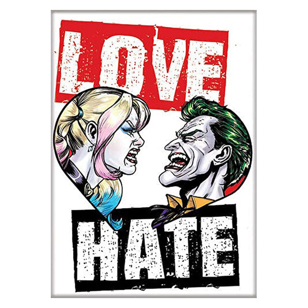 Ata-Boy DC Harley And Joker Love Hate Magnet - Radar Toys