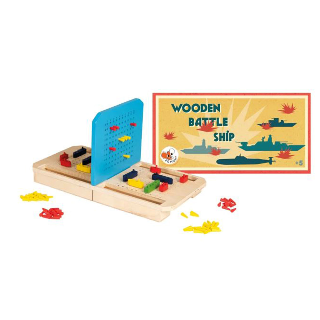 Egmont Wooden Battle Ship Board Game - Radar Toys