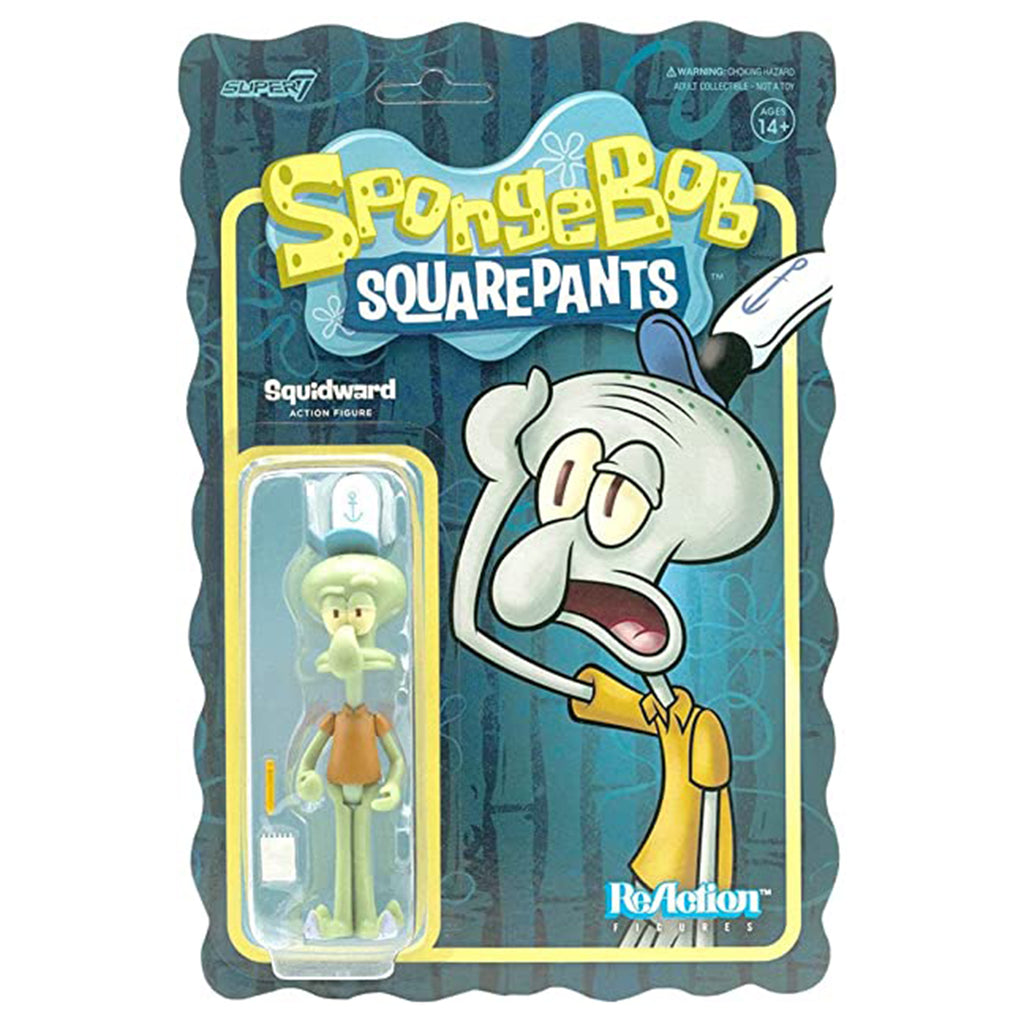 Super7 Spongebob Squarepants Squidward Reaction Figure
