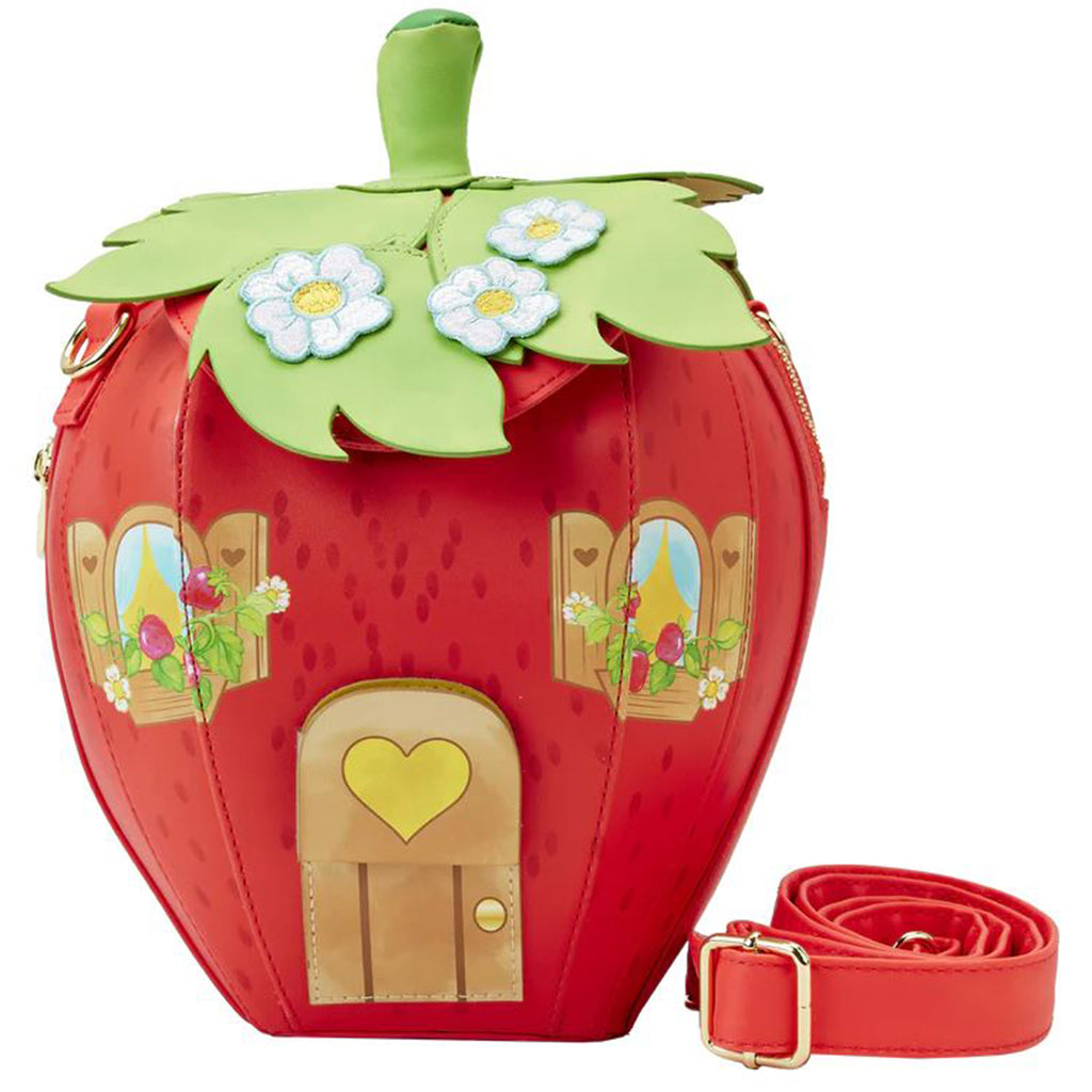 Loungefly Strawberry Shortcake Strawberry House Figural Crossbody Bag Purse