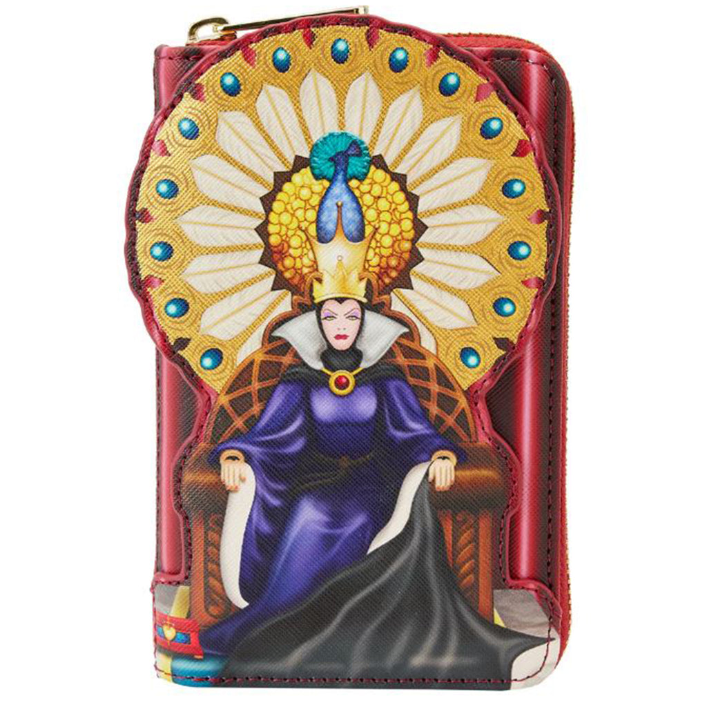 Loungefly Disney Snow White Evil Queen Thrones Zip Around Wallet