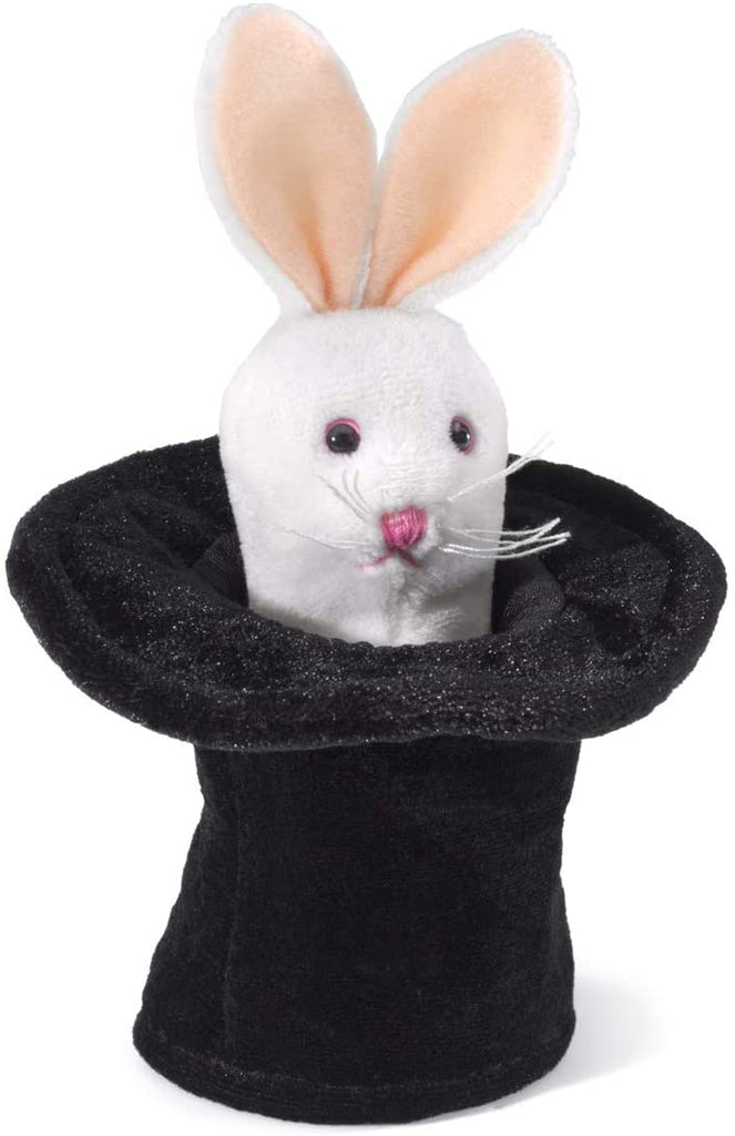 Folkmanis Mini Rabbit In A Hat Puppet Plush Figure