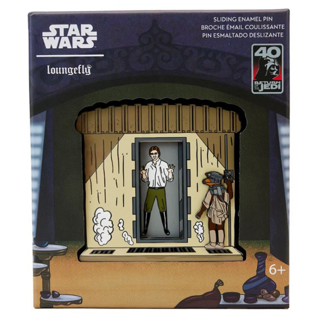Loungefly Star Wars Return Of The Jedi 40th Anniversary Han In Carbonite 3 Inch Collector Box Pin - Radar Toys