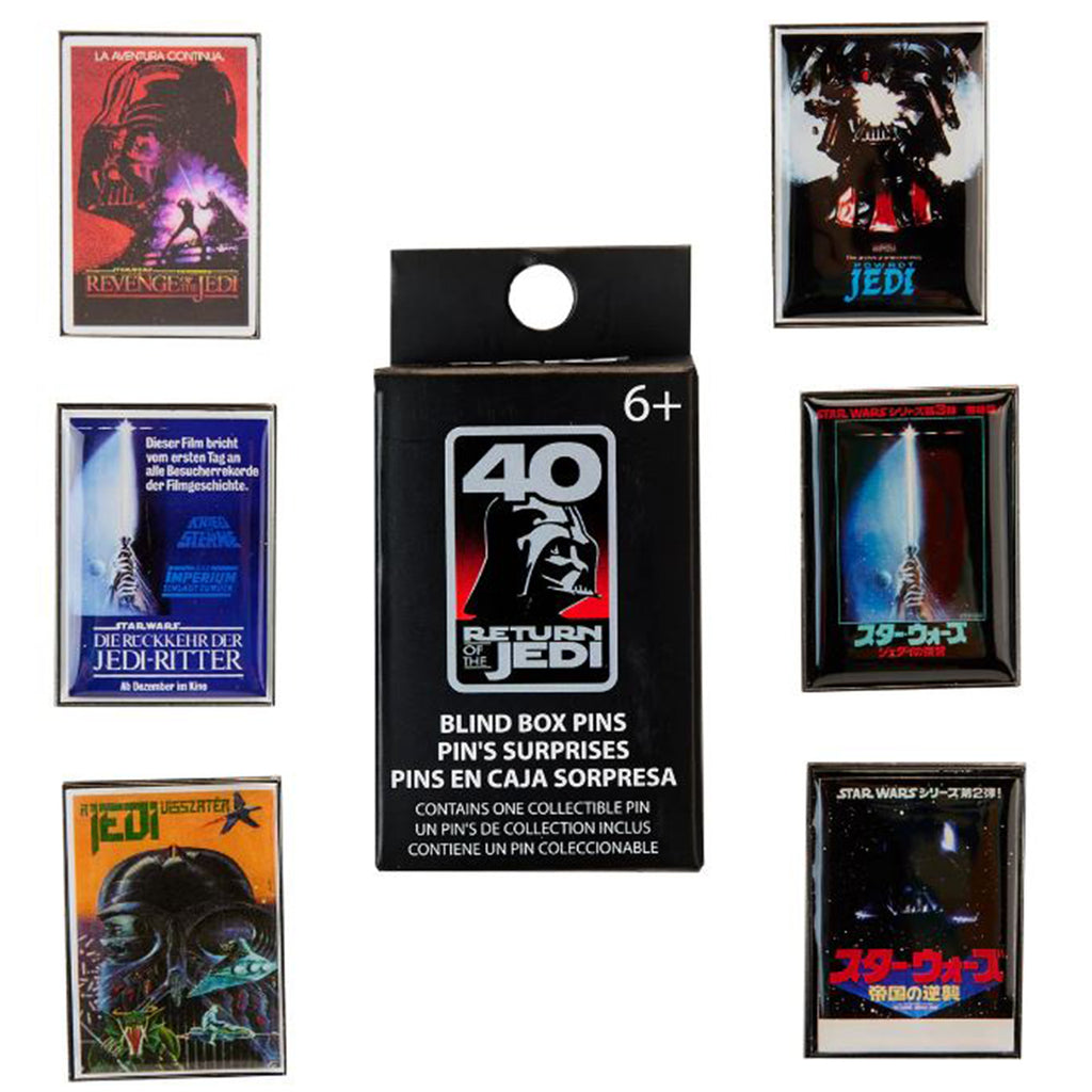 Loungefly Star Wars Return Of The Jedi 40th Anniversary Single International Poster Blind Boxed Pin