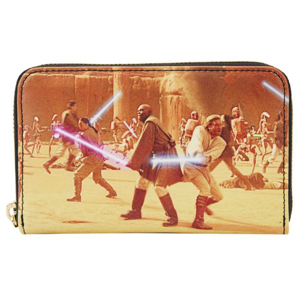 Loungefly Star Wars Episode Two Attack Of The Clones Scene Zip Around Wallet