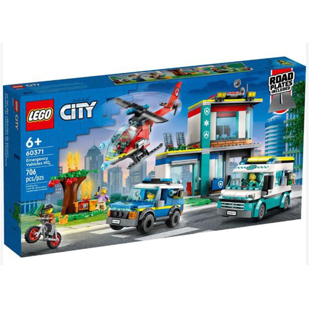 LEGO® City Emergency Vehicles HQ Building Set 60371