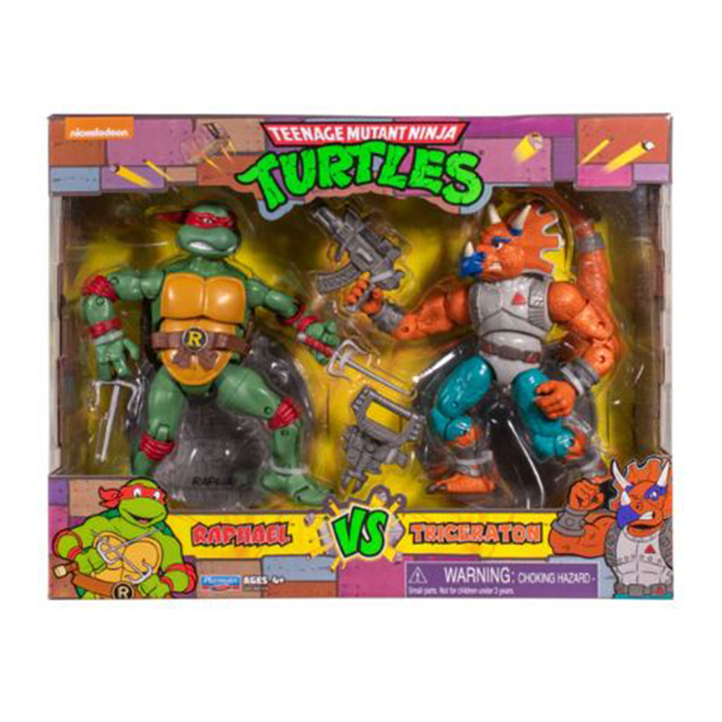 Playmates Teenage Mutant Ninja Turtles Raphael Vs Triceraton Set