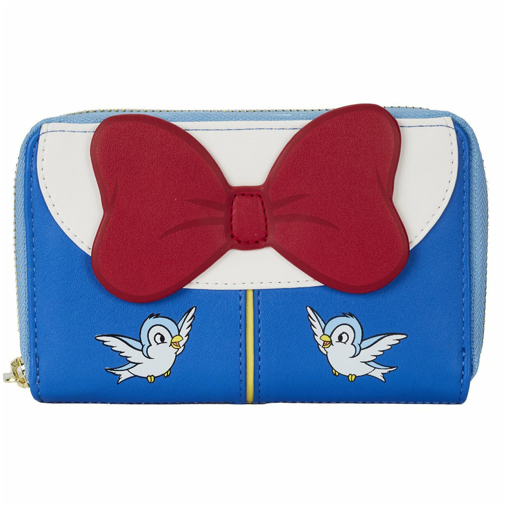 Loungefly Disney Snow White Cosplay Bow Zip Around Wallet