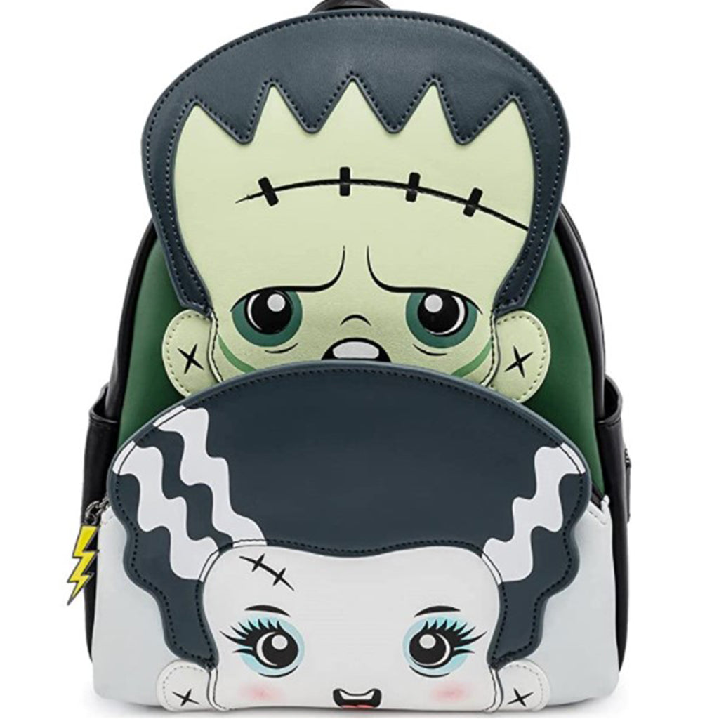 Loungefly Universal Monsters Frankie And Bride Cosplay Mini Backpack