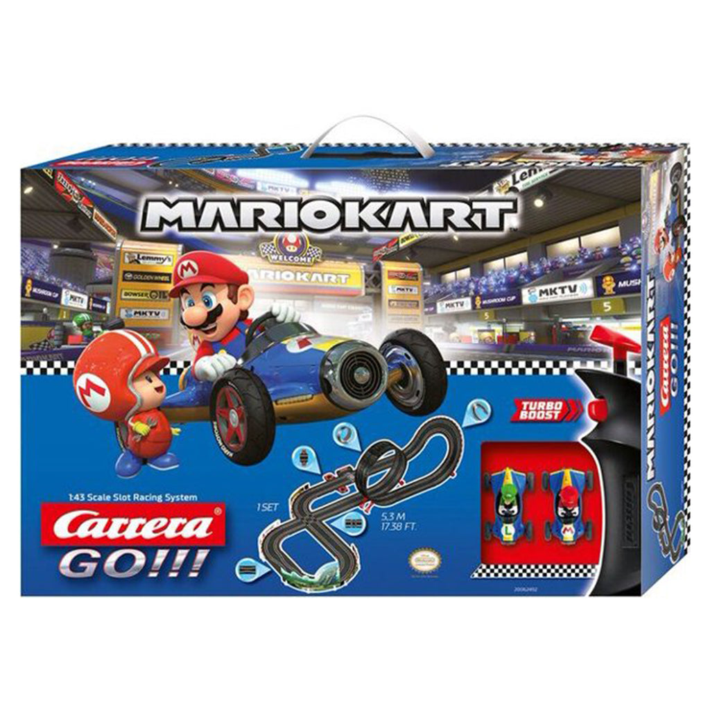 Carrera Super Mario Kart Mach 8 43rd Scale Slot Car Track Set