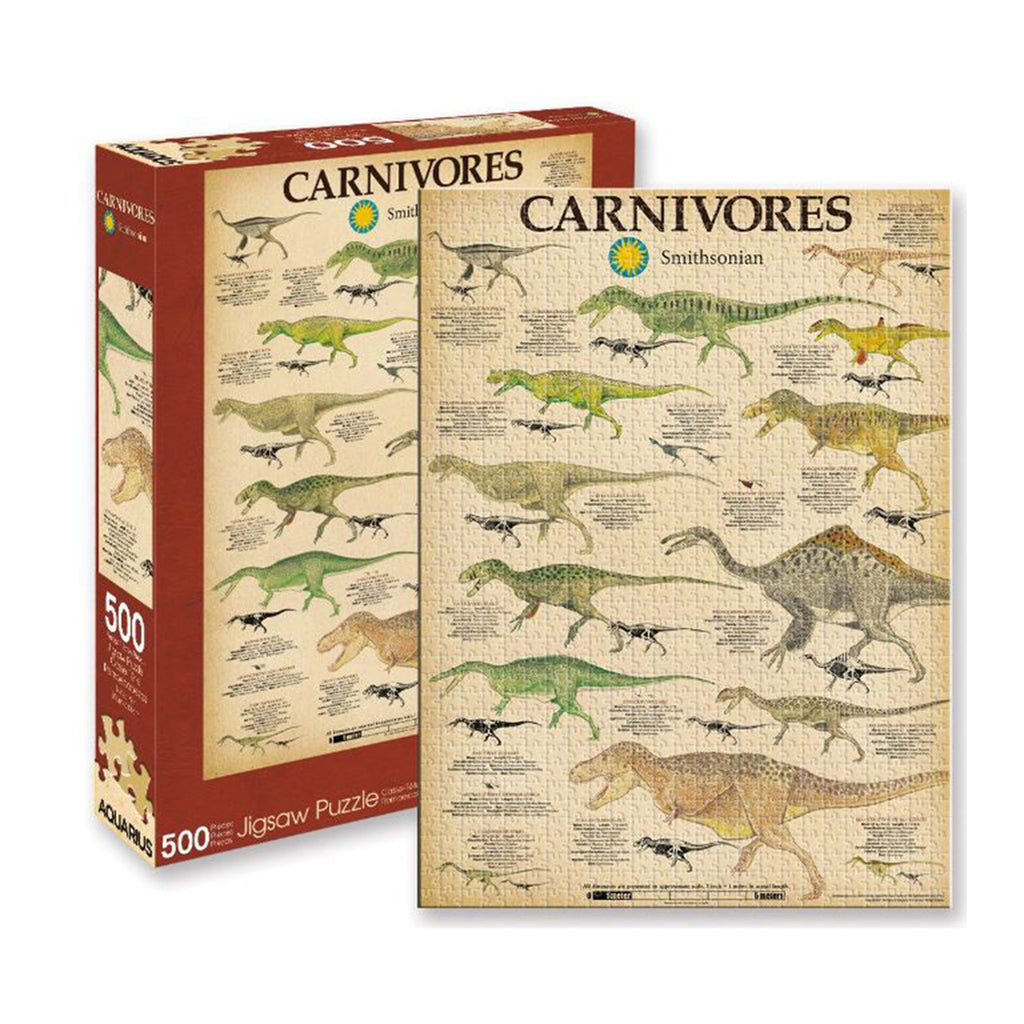 Smithsonian Carnivores 500 Piece Puzzle - Radar Toys