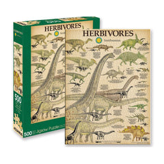 Smithsonian Herbivores 500 Piece Puzzle - Radar Toys