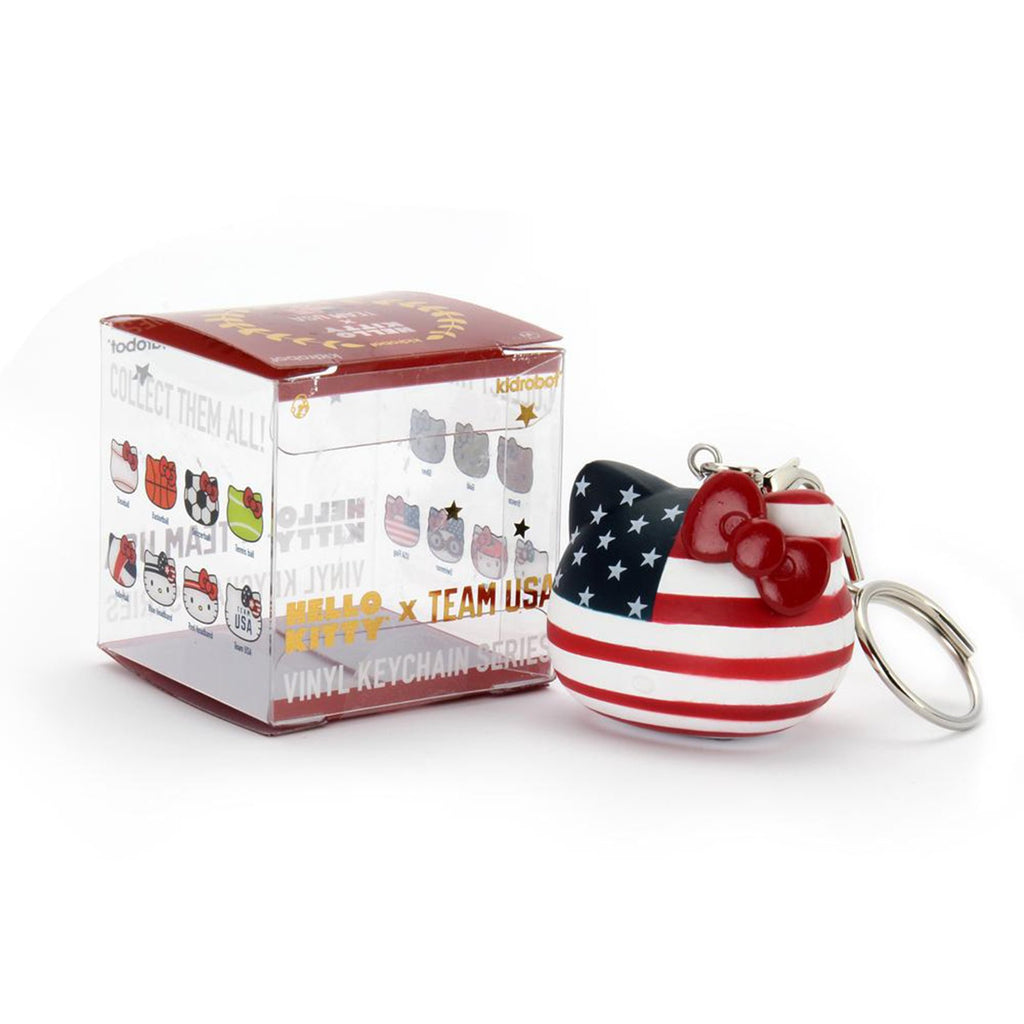 Kidrobot Hello Kitty Team USA Vinyl Blind Keychain Figure