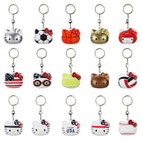 Kidrobot Hello Kitty Team USA Vinyl Blind Keychain Figure - Radar Toys