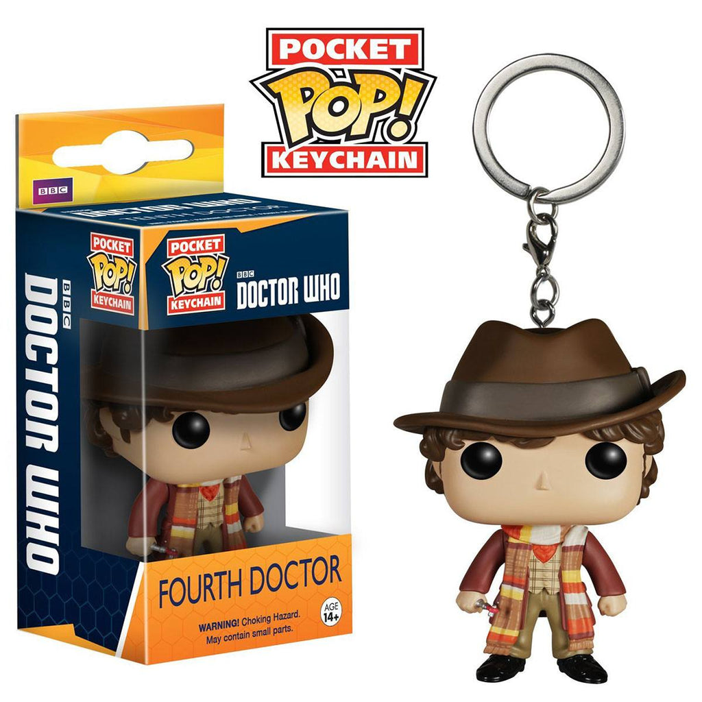 Doctor Who Pocket POP Fourth Doctor Vinyl Figure Keychain - Radar Toys