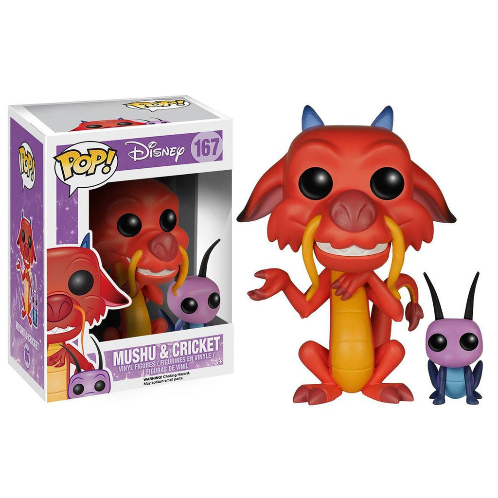 Disney Mulan POP Mushu And Cricket Vinyl Figure