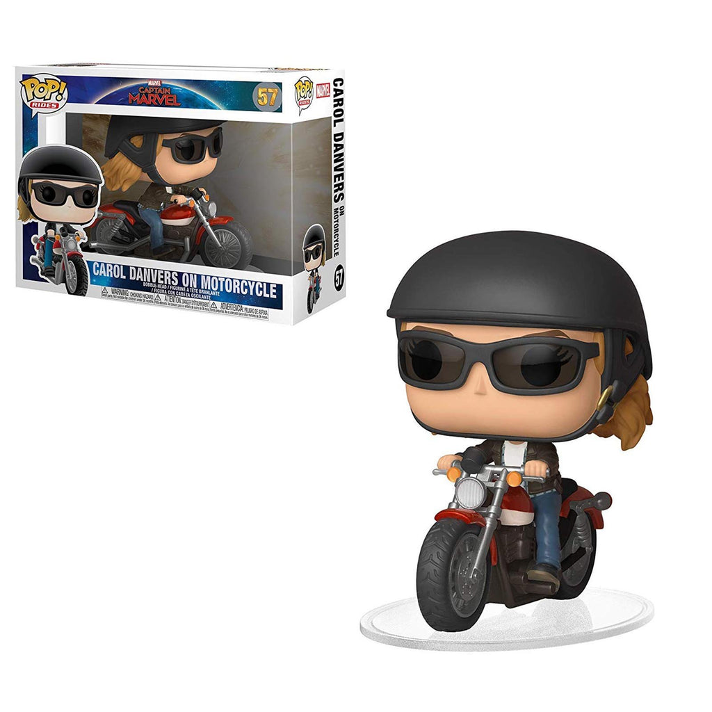 Funko Captain Marvel POP Rides Carol Danvers On Motorcycle Set