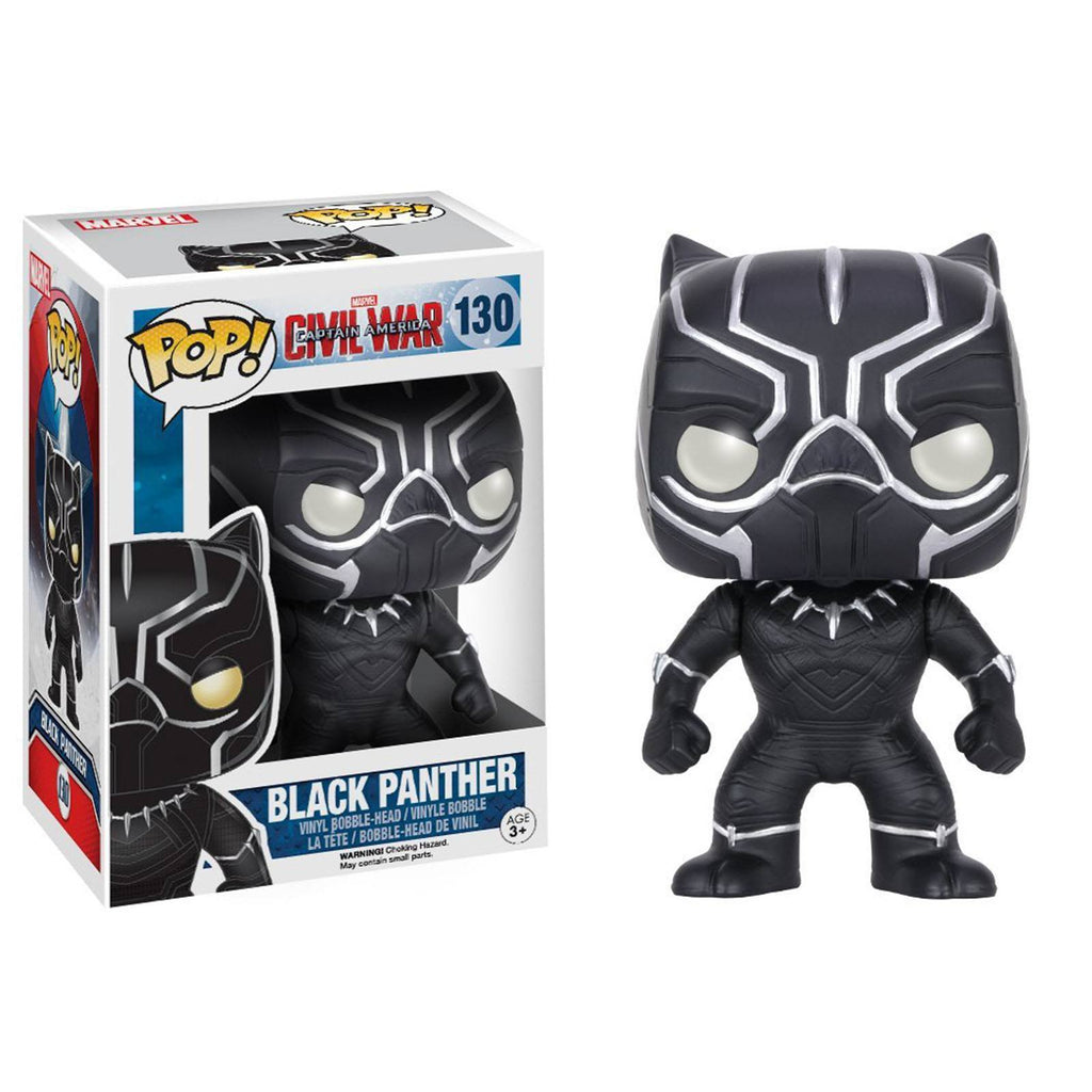 Funko Civil War POP Black Panther Bobble Head Vinyl Figure