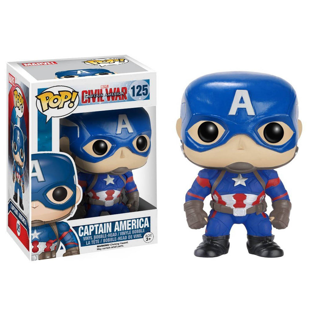 Funko Civil War POP Captain America Bobble Head Vinyl Figure - Radar Toys