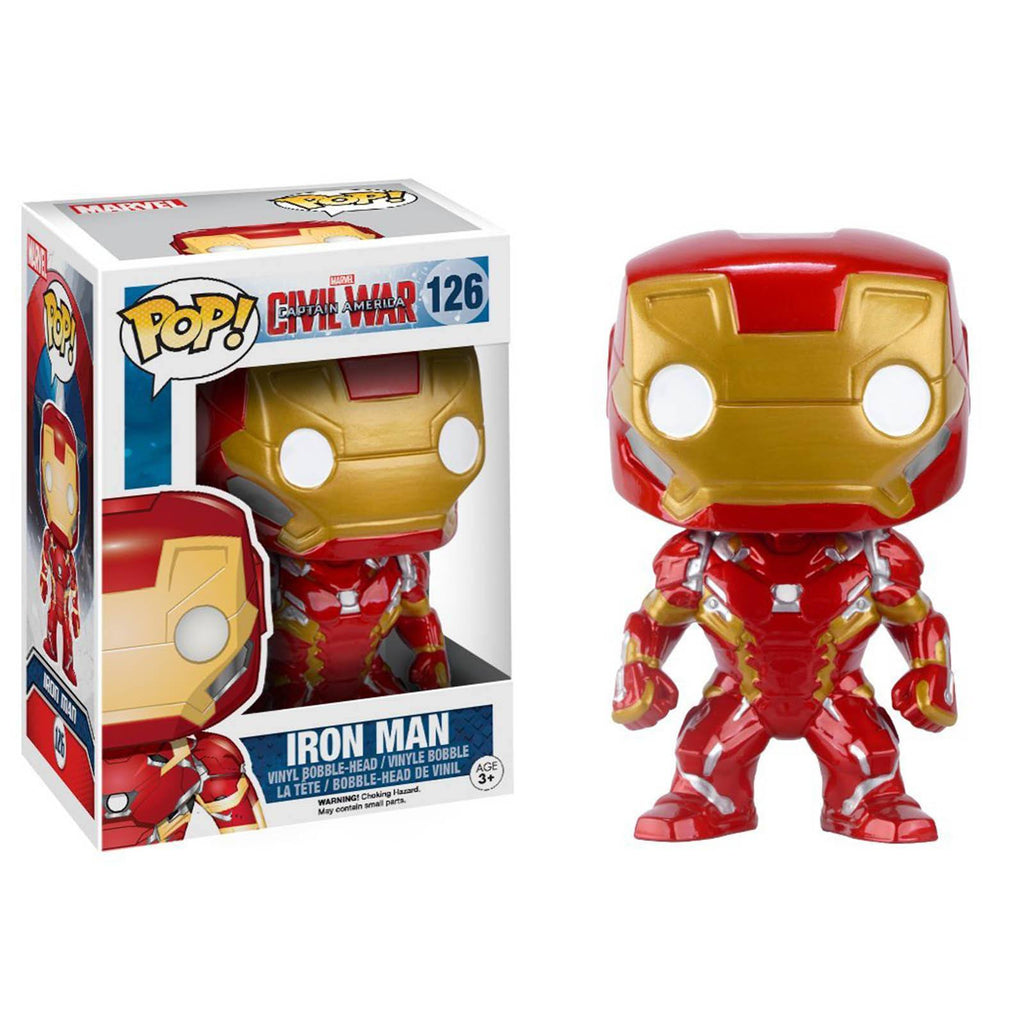 Funko Civil War POP Iron Man Bobble Head Vinyl Figure