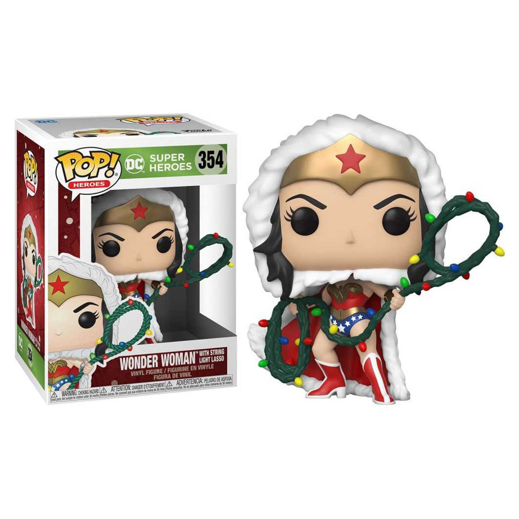 Funko DC POP Holiday Wonder Woman With Light Strand Lasso Vinyl Figure