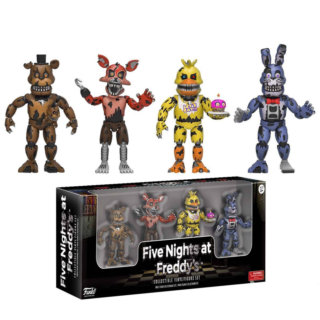 Funko Five Nights at Freddy's 4 Pack Set Three Vinyl Figures
