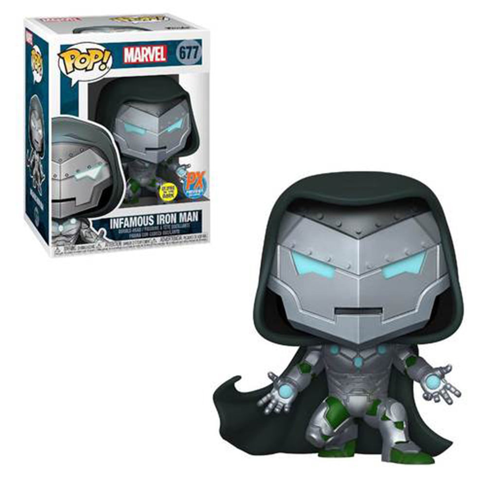 Funko Marvel FCBD PX Exclusive POP Infamous Iron Man Glow Figure
