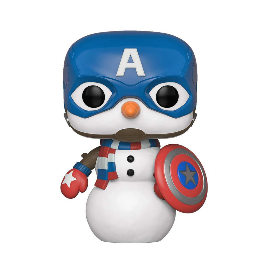 Funko Marvel Holiday POP Cap Snowman Vinyl Figure